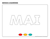 Dessin à numéros-Activité-projet-mai