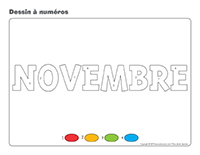 Dessin à numéros-Activité-projet-novembre