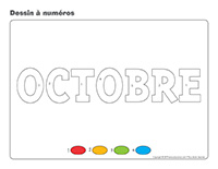 Dessin à numéros-Activité-projet-octobre