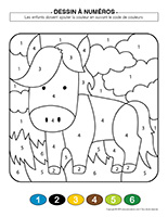 Dessin a numeros-Ecurie