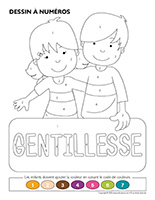 Dessin à numéros-Gentillesse