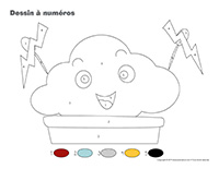 Dessin à numéros-Nuages