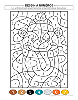 Dessin &agrave; num&eacute;ros-Ours