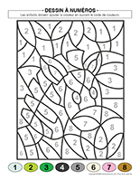 Dessin a numeros-Zebres