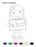 Dessin écriture à Numéros Dessin écriture à Numéros