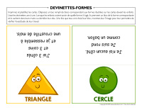 Les formes, activités pour enfants.