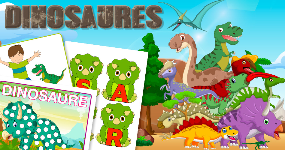 Les dinosaures, activités pour enfants.