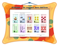 Diplôme - Je connais mes chiffres