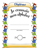 Diplôme - Je connais mon alphabet