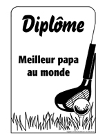Diplôme - Meilleur papa - 2