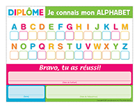 Diplôme alphabet