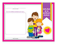 Diplôme interactif-La meilleure maman