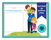 Diplôme interactif-Le meilleur papa