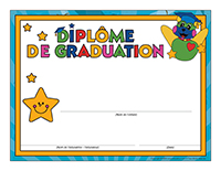 Diplome personnalise-Graduation avec Poni