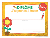 Diplômes-J'apprends à tracer