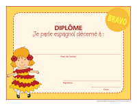 Diplômes-Je parle espagnol