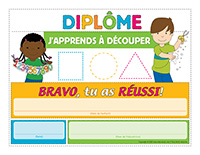 Diplômes interactifs-J’apprends à découper