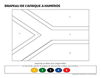 Drapeau de l’Afrique à numéros