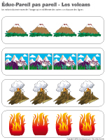 Éduc-Pareil-pas-pareil - Les volcans Éduc-Pareil-pas-pareil - Les volcans