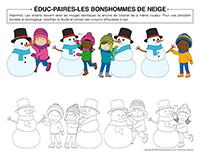 Éduc-paires-Bonshommes de neige
