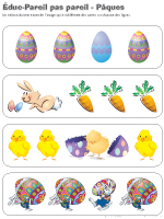 Éduc-pareils pas pareil - Pâques Éduc-pareils pas pareil - Pâques