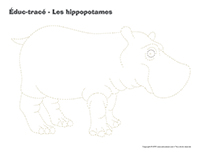 Éduc-tracé-Les hippopotames