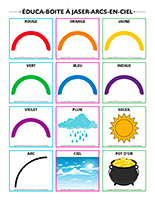 Un Jeu De Travail De Bureau/connexes Arc-en-ciel De Couleur Papier