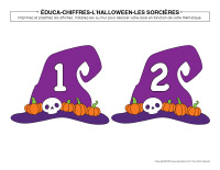 Éduca-chiffres-Halloween Sorcières