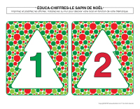 Éduca-chiffres-Sapin de Noël