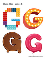 Éduca-déco-Lettre G-1 Éduca-déco-Lettre G-1