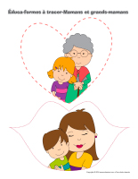 Éduca-formes à tracer-Mamans et grands-mamans Éduca-formes à tracer-Mamans et grands-mamans
