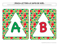 Éduca-lettres-Sapin de Noël