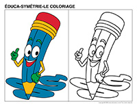 Éduca-symétrie-Coloriage