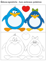 Éduca-symétrie-Les animaux polaires Éduca-symétrie-Les animaux polaires