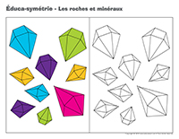 Éduca-symétrie-Les roches et minéraux