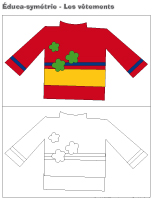 Éduca-symétrie-Les vêtements Éduca-symétrie-Les vêtements
