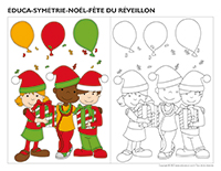 Éduca-symétrie-Noël-Fête du réveillon