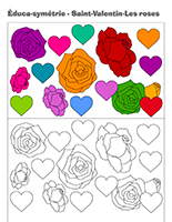 Éduca-symétrie-Saint-Valentin-Les roses Éduca-symétrie-Saint-Valentin-Les roses