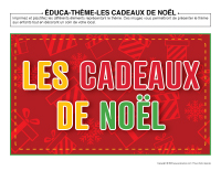 Éduca-thème-Cadeaux de Noel