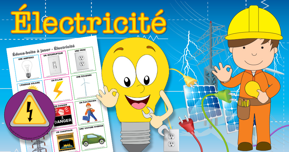 L'électricité, activités pour enfants.