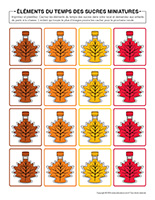 &Eacute;l&eacute;ments du temps des sucres miniatures