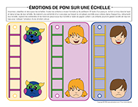 Emotions de Poni sur une echelle