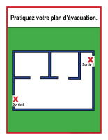 Étapes d'évacuation