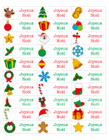 Étiquettes-autocollantes-Noël Étiquettes-autocollantes-Noël
