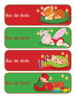 Etiquettes-bacs de dodo-Noel Etiquettes-bacs de dodo-Noel