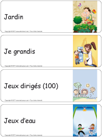 Étiquettes bacs thématiques–série J Étiquettes bacs thématiques–série J