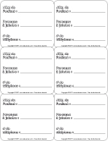 Étiquettes identification pour les sorties Étiquettes identification pour les sorties