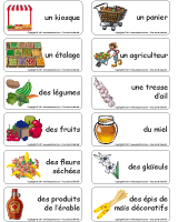 Étiquettes-mots - Place du marché Étiquettes-mots - Place du marché