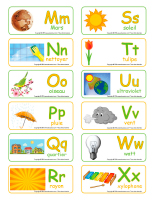 Étiquettes-mots-Abécédaire-Le printemps-2 Étiquettes-mots-Abécédaire-Le printemps-2