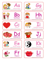 Étiquettes-mots-Abécédaire Saint-Valentin